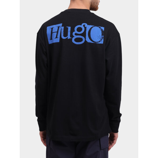 Ανδρική μπλούζα κοντό μανίκι Cotton-jersey T-shirt with puff-print logos 50542821 μαύρο - Image 4