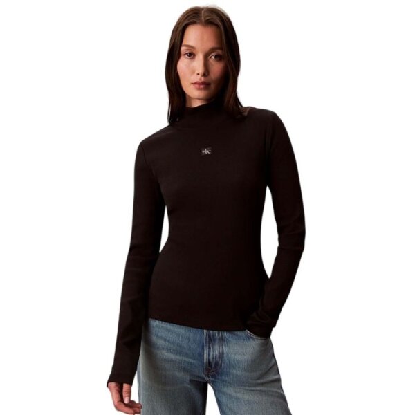 ΓΥΝΑΙΚΕΙΑ ΜΠΛΟΥΖΑ LS WOVEN LABEL TURTLENECK CALVIN KLEIN LV047D203G-UB1 - Image 2