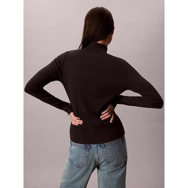 ΓΥΝΑΙΚΕΙΑ ΜΠΛΟΥΖΑ LS WOVEN LABEL TURTLENECK CALVIN KLEIN LV047D203G-UB1 - Image 3