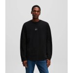 Ανδρική μπλούζα φούτερ KARL LAGERFELD JEANS A1M17043 μαύρο