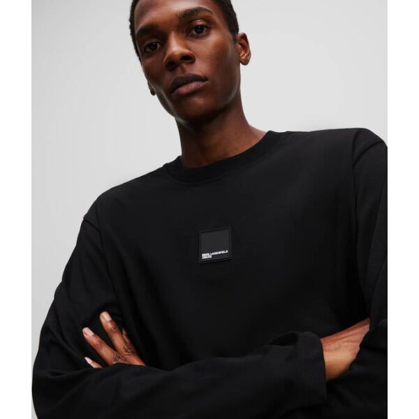 Ανδρική μπλούζα φούτερ KARL LAGERFELD JEANS A1M17043 μαύρο - Image 3