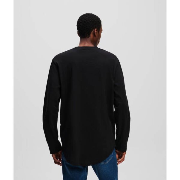 Ανδρική μπλούζα φούτερ KARL LAGERFELD JEANS A1M17043 μαύρο - Image 4