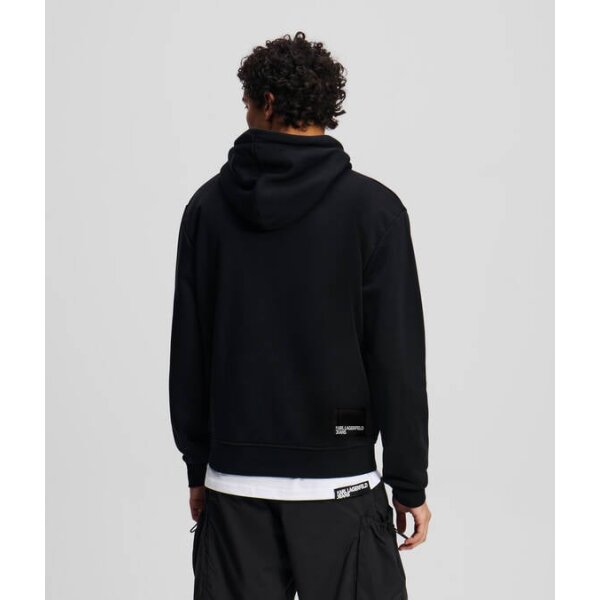 Ανδρική μπλούζα φούτερ με κουκούλα KARL LAGERFELD JEANS A2M20049 μαύρο - Image 3