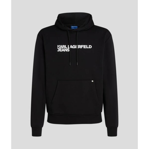 Ανδρική μπλούζα φούτερ με κουκούλα KARL LAGERFELD JEANS A2M20049 μαύρο - Image 2