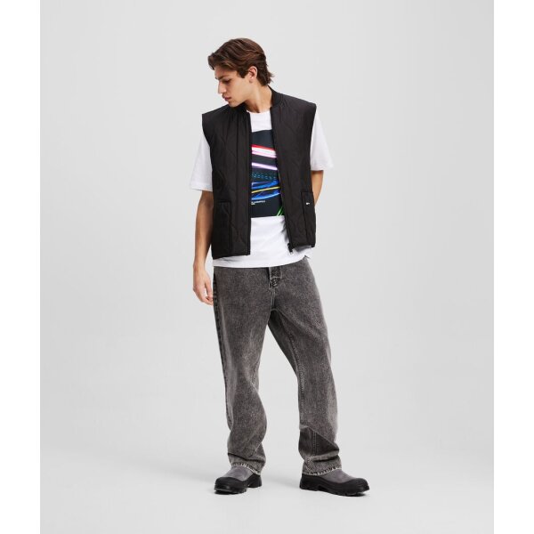 Ανδρικό παντελόνι τζιν RELAXED JEANS KARL LAGERFELD JEANS A3M10047 μαύρο - Image 3