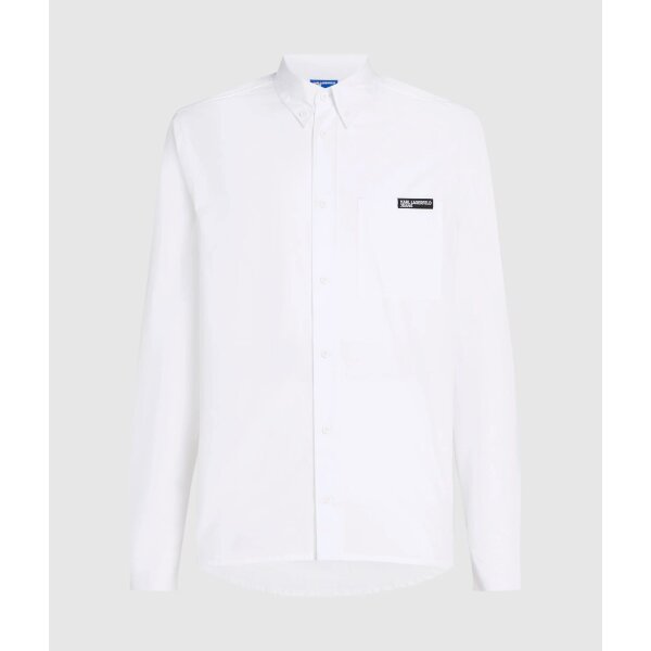 Ανδρική πουκάμισο μακρύ μανίκι KARL LAGERFELD JEANS POPLIN SHIRT A3M16005 λευκό - Image 2