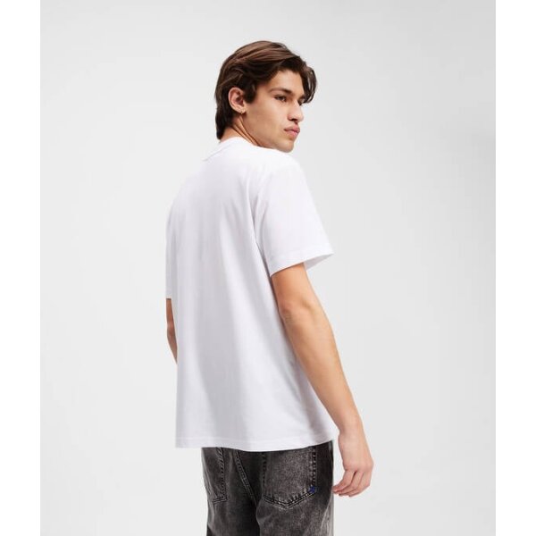 Ανδρική μπλούζα κοντό μανίκι PATCH LOGO T-SHIRT A3M17003 λευκό - Image 3