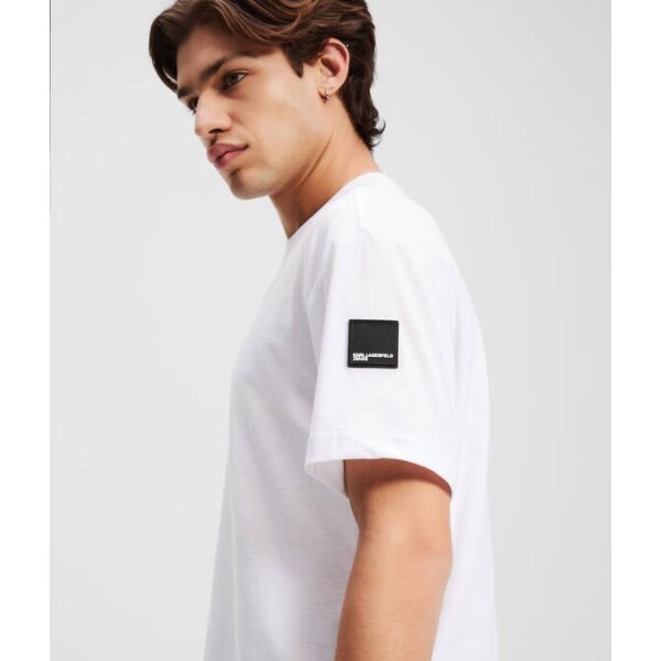 Ανδρική μπλούζα κοντό μανίκι PATCH LOGO T-SHIRT A3M17003 λευκό - Image 4