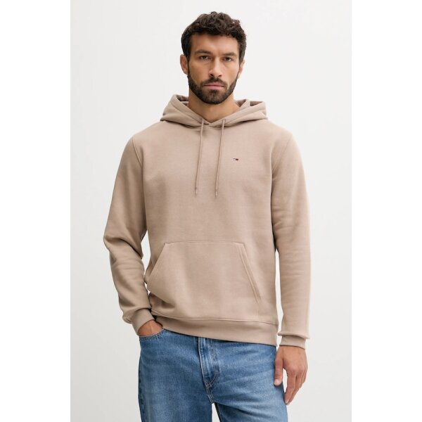 AW24-BLM171-84X_F1 Ανδρικό φούτερ με κουκούλα FLAG HOODIE TOMMY JEANS DM0DM20742-AFE καφέ - Image 1