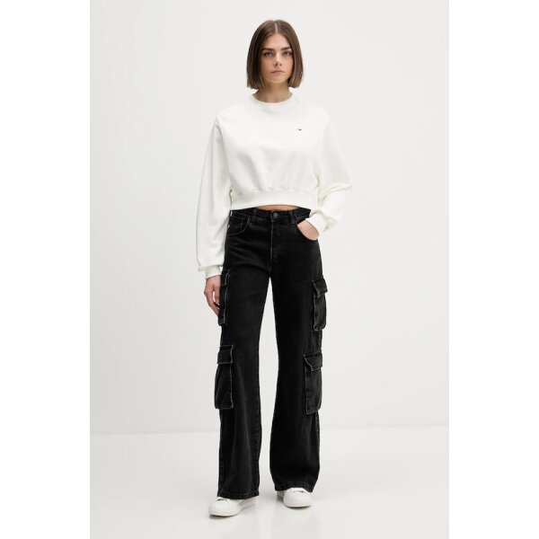 AW25-BLD0A6-01C_F2 (1) ΓΥΝΑΙΚΕΙΟ TJW CRP S-FLAG CREW TOMMY JEANS DW0DW21831-YBL - Image 2