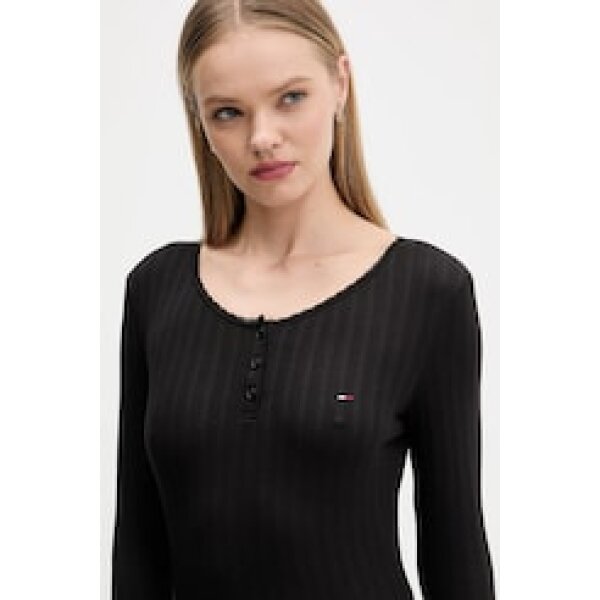 ΓΥΝΑΙΚΕΙΟ TJW SLIM SH IRREGULAR RIB LS TOMMY JEANS DW0DW21575-BDS - Image 4