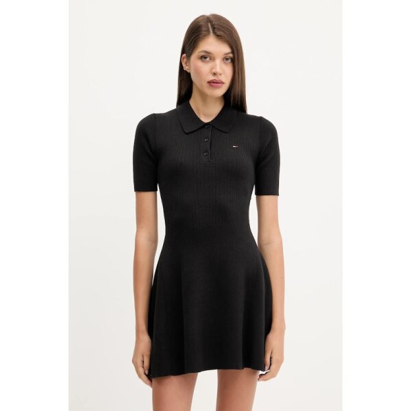 ΓΥΝΑΙΚΕΙΟ TJW F&F SWEATER POLO MINI DRES TOMMY JEANS DW0DW21471-BDS - Image 1