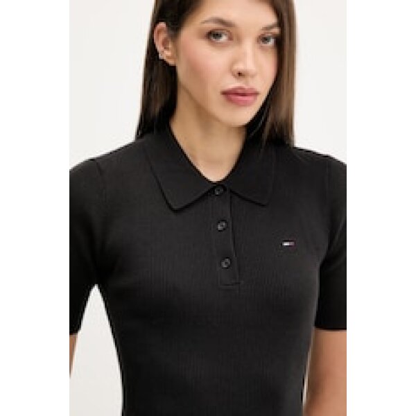 ΓΥΝΑΙΚΕΙΟ TJW F&F SWEATER POLO MINI DRES TOMMY JEANS DW0DW21471-BDS - Image 3