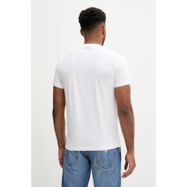 Ανδρική μπλούζα κοντό μανίκι RING LOGO T-SHIRT KARL LAGERFELD JEANS A3M17037 λευκό - Image 2