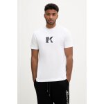 Ανδρική μπλούζα κοντό μανίκι KARL LAGERFELD JEANS A3M17057 λευκό