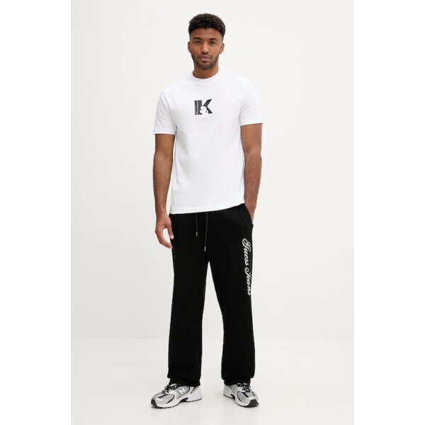 Ανδρική μπλούζα κοντό μανίκι KARL LAGERFELD JEANS A3M17057 λευκό - Image 4