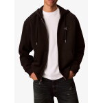 Ανδρική ζακέτα 350TERRY MONOGRAM FZ HOO CALVIN KLEIN LV04RD240G-UB1 ΜΑΥΡΟ