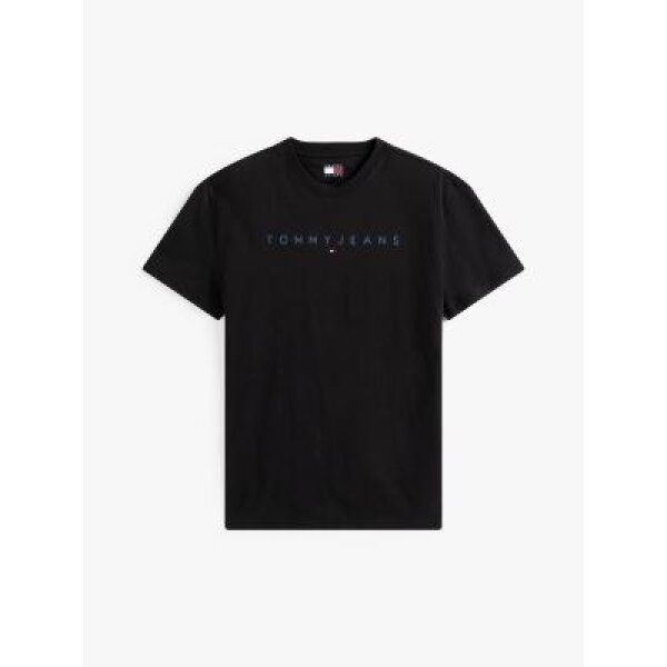 Ανδρική μπλούζα LINEAR LOGO TEE EXT TOMMY JEANS DM0DM20744-0GK μαύρο - Image 2