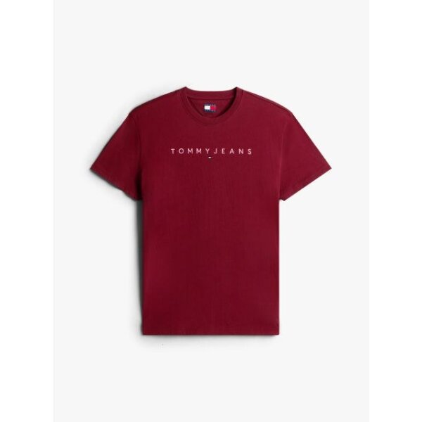 Ανδρική μπλούζα κοντό μανίκι LOGO TEE EXT TOMMY JEANS DM0DM20744 ΜΠΟΡΝΤΩ - Image 4