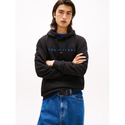 Ανδρικό φούτερ με κουκούλα LINEAR LOGO HOODIE EXT TOMMY JEANS DM0DM20746 μαύρο