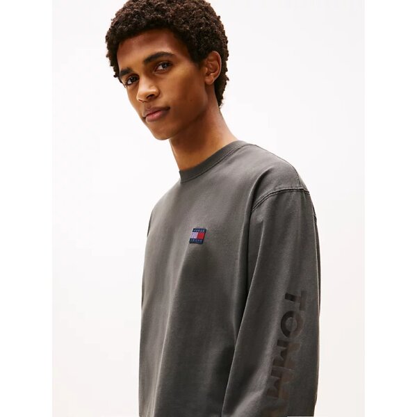 Ανδρική μπλούζα μακρύ μανίκι NEW CLASSICS LS TEE TOMMY JEANS DM0DM21976-PT2 γκρι - Image 4