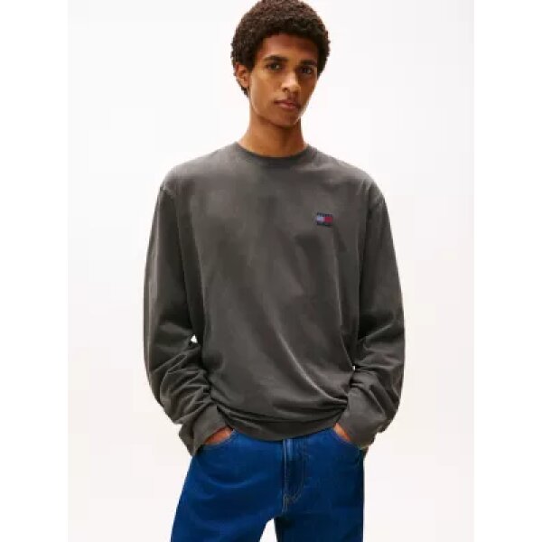 DM0DM21976_PT2_main (1) Ανδρική μπλούζα μακρύ μανίκι NEW CLASSICS LS TEE TOMMY JEANS DM0DM21976-PT2 γκρι - Image 1