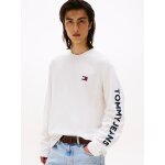 Ανδρική μπλούζα μακρύ μανίκι CLASSICS LS TEE TOMMY JEANS DM0DM21976 λευκό
