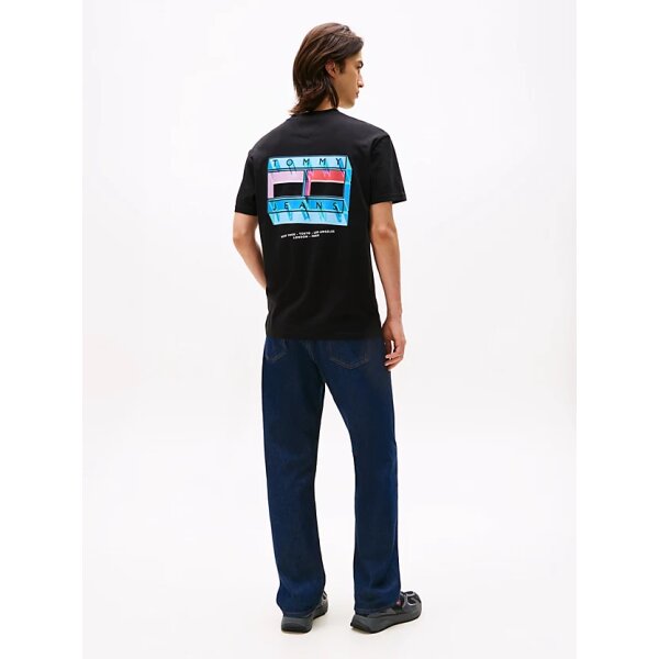 Ανδρική μπλούζα DNA FLAG PLAY TEE EXT TOMMY JEANS DM0DM21980-BDS μαύρο - Image 3