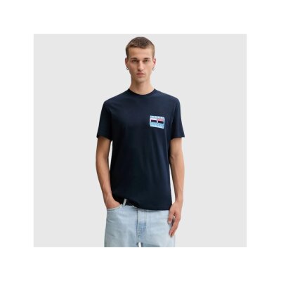 Ανδρική μπλούζα DNA FLAG PLAY TEE EXT TOMMY JEANS  DM0DM21980-C1G μπλε