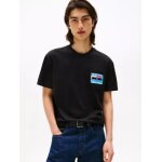 Ανδρική μπλούζα DNA FLAG PLAY TEE EXT TOMMY JEANS DM0DM21980-BDS μαύρο