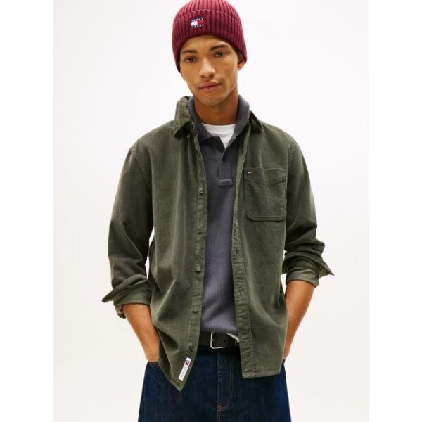 DM0DM22021MRH_main (1) ΑΝΔΡΙΚΟ ΠΟΥΚΑΜΙΣΟ TJM REG BABY CORD SHIRT EXT TOMMY JEANS DM0DM22021-MRH - Image 1