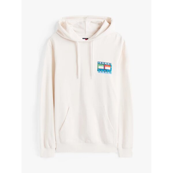 Ανδρικό φούτερ με κουκούλα REG DNA FLAG PLAY HOODIE TOMMY JEANS DM0DM22077 εκρού - Image 2