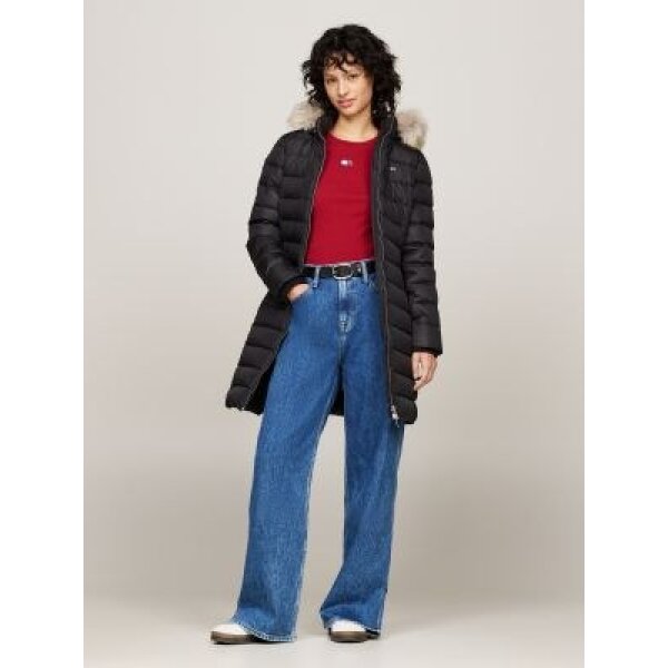 DW0DW18864BDS_MO-F1 ΓΥΝΑΙΚΕΙΟ ΜΠΟΥΦΑΝ TJW ESSENTIAL HOODED DOWN TOMMY JEANS DW0DW18864-BDS - Image 1