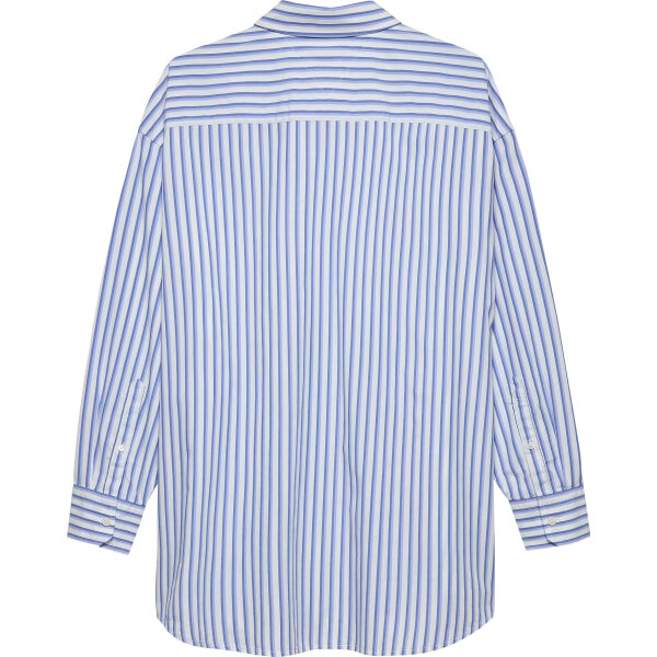 ΓΥΝΑΙΚΕΙΟ ΠΟΥΚΑΜΙΣΟ TJW OVS BADGE STRIPE SHIRT TOMMY JEANS DW0DW21450-C5Z - Image 3