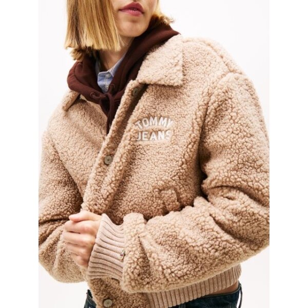 DW0DW21666GUQ_alternate1 (1) ΓΥΝΑΙΚΕΙΟ TJW TEDDY VARSITY BOMBER TOMMY JEANS DW0DW21666-GUQ - Image 2