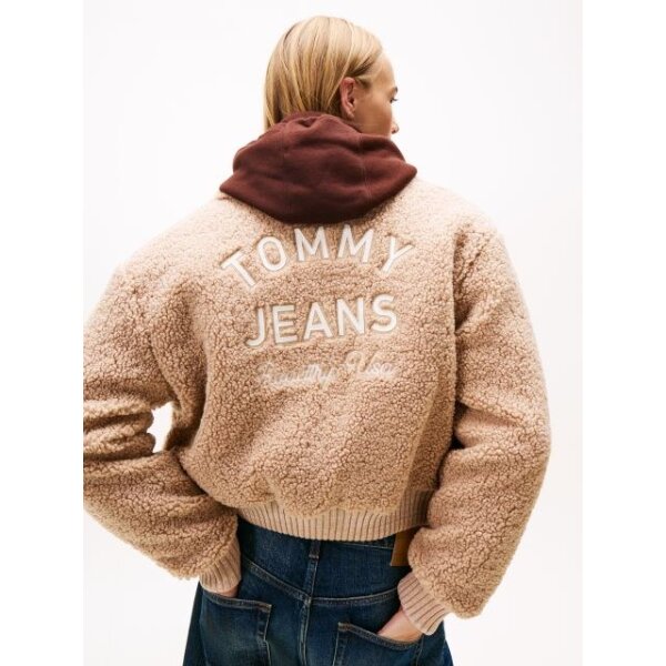 DW0DW21666GUQ_alternate3 ΓΥΝΑΙΚΕΙΟ TJW TEDDY VARSITY BOMBER TOMMY JEANS DW0DW21666-GUQ - Image 4