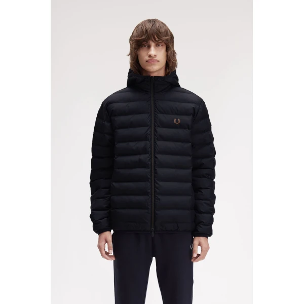 ΑΝΔΡΙΚΟ ΜΠΟΥΦΑΝ FRED PERRY J8553-184 ΜΑΥΡΟ - Image 1