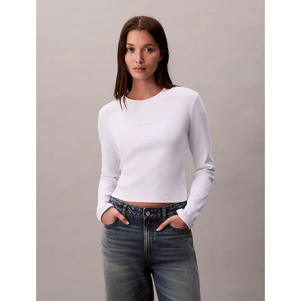 LV047A803G_YAA_main ΓΥΝΑΙΚΕΙΑ ΜΠΛΟΥΖΑ A- LS MONOGRAM BABY TEE CALVIN KLEIN LV047A803G-YAA - Image 1