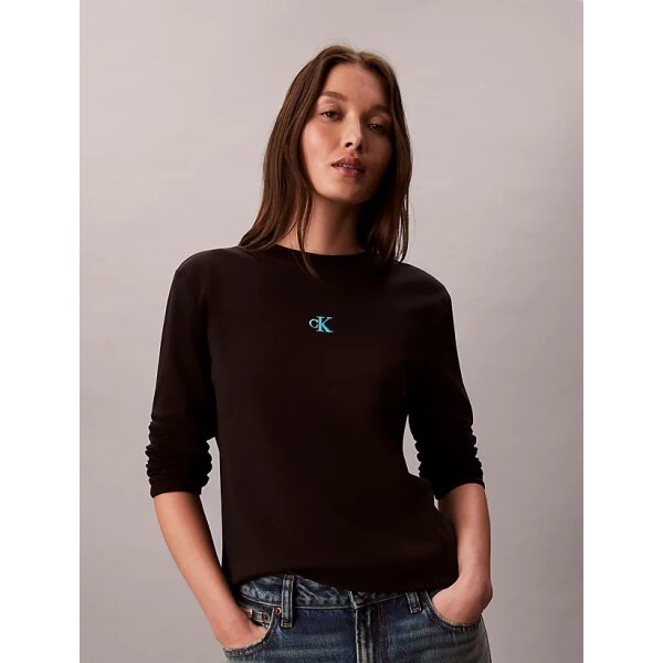 LV047D223G_UB1_alternate4 ΓΥΝΑΙΚΕΙΑ ΜΠΛΟΥΖΑ LS SATIN OMBRE GRAPHIC TEE CALVIN KLEIN LV047D223G-UB1 - Image 1