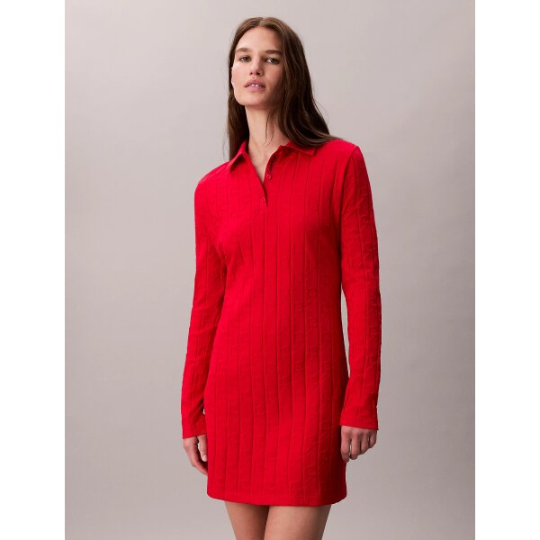 ΓΥΝΑΙΚΕΙΟ ΦΟΡΕΜΑ AOP JACQUARD LS POLO DRESS CALVIN KLEIN LV047D228G-XMD - Image 3