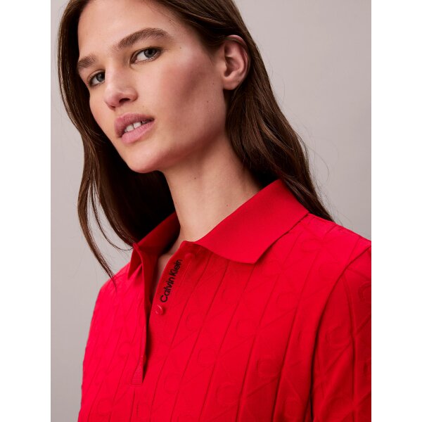 ΓΥΝΑΙΚΕΙΟ ΦΟΡΕΜΑ AOP JACQUARD LS POLO DRESS CALVIN KLEIN LV047D228G-XMD - Image 4