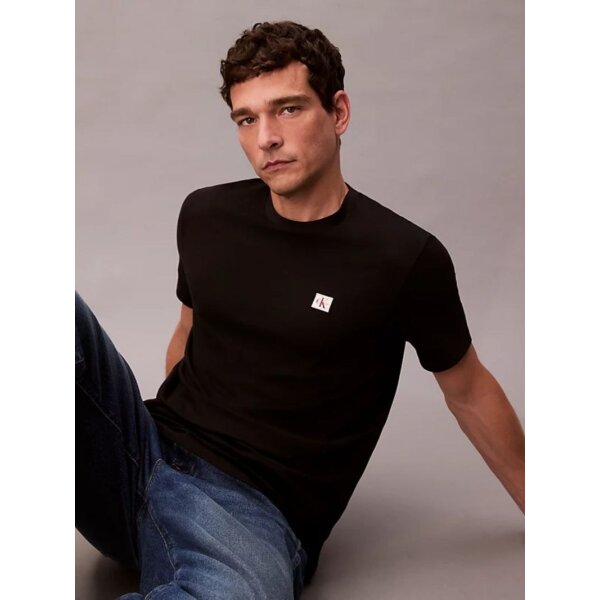 LV04RC272GUB1_MO-D1 ΑΝΔΡΙΚΟ SS BADGE 30S JERSEY CLASSIC TE  CALVIN KLEIN LV04RC272G-UB1 ΜΑΥΡΟ - Image 1