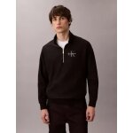 Ανδρική φούτερ Terry Relaxed Quarter Zip Sweatshirt CALVIN KLEIN LV04RD236G μαύρο