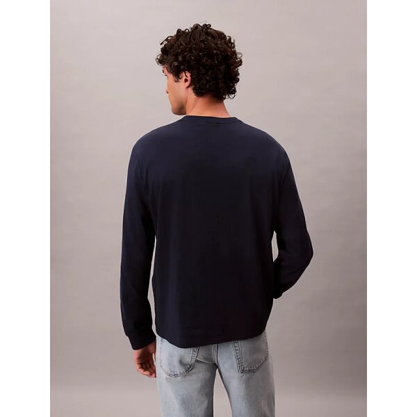 Ανδρική μπλούζα μακρύ μανίκι Archive Logo Relaxed CALVIN KLEIN LV04RD247G μπλε - Image 2