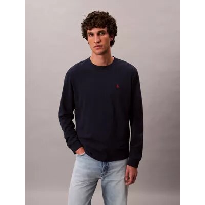 Ανδρική μπλούζα μακρύ μανίκι Archive Logo Relaxed CALVIN KLEIN LV04RD247G μπλε