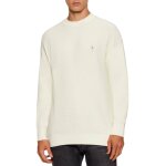 Ανδρική μπλούζα πλεκτή COTTON WAFFLE CRWNK CALVIN KLEIN LV04RD313G-YAS εκρού