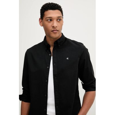 Ανδρικό πουκάμισο OXFORD CLASSIC SHIRT CALVIN KLEIN LV140EM125-UB1 μαύρο