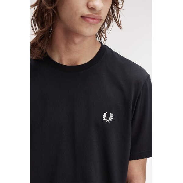 ΑΝΔΡΙΚΗ ΜΠΛΟΥΖΑ FRED PERRY M1303-102 ΜΑΥΡΟ - Image 4