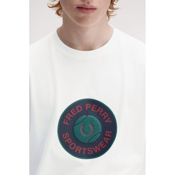 ΑΝΔΡΙΚΗ ΜΠΛΟΥΖΑ FRED PERRY M1304-129 ΕΚΡΟΥ - Image 4