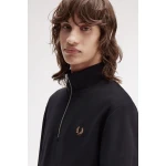 ΑΝΔΡΙΚΟ HALF ZIP SWEATSHIRT FRED PERRY M3574-S77 ΜΑΥΡΟ - Image 3